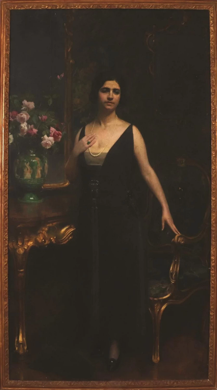 Ritratto di dama in abito da sera, 1922